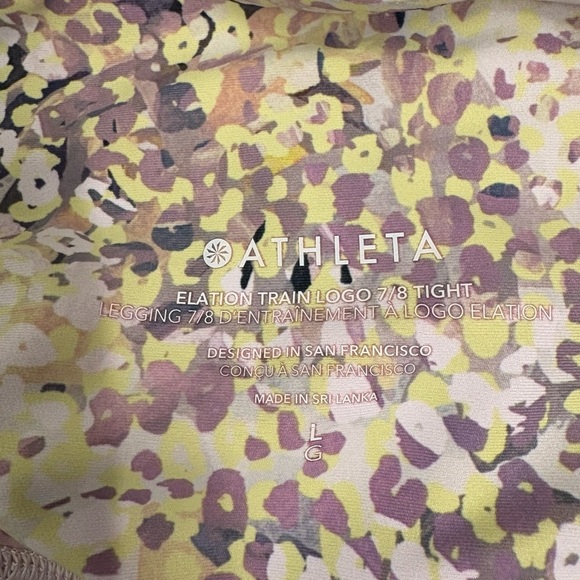 Athleta Elation Train Logo 7/8 Tight Size Large - Picture 10 of 13